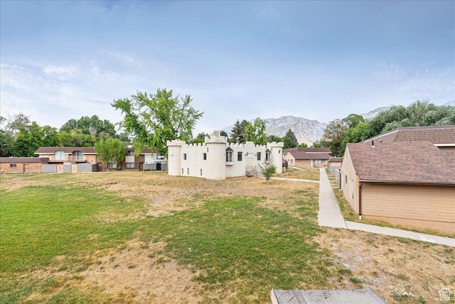 1454 Lancelot Dr, Provo, UT 84601 - view of yard featuring a mountain view and a residential view