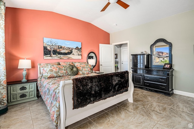 93 E 700 N, La Verkin, UT 84745 - bedroom featuring lofted ceiling and a ceiling fan