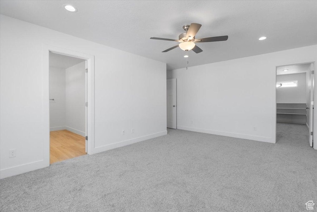 221 W 815 N Unit 21, Nephi, UT 84648 - empty room with carpet flooring, a ceiling fan, and recessed lighting