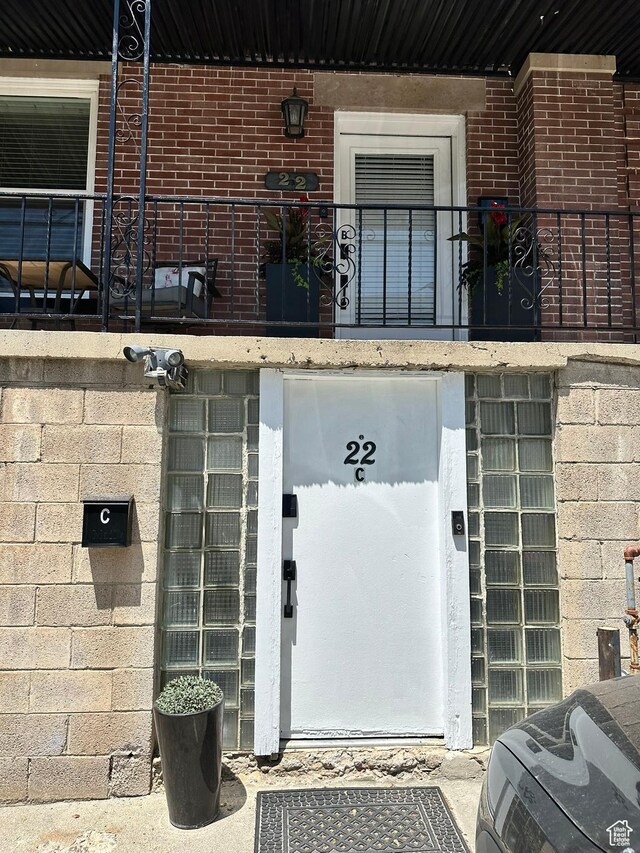 22 W 300 N, Salt Lake City, UT 84103 - view of exterior entry with brick siding