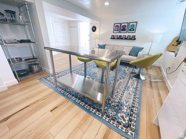 22 W 300 N, Salt Lake City, UT 84103 - living area featuring wood finished floors and recessed lighting