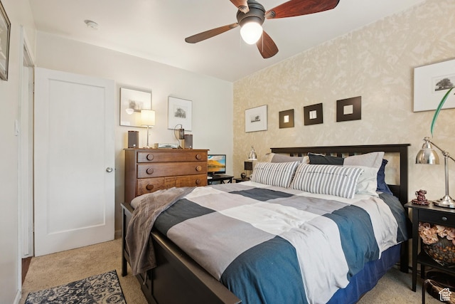 1026 W 800 N, Salt Lake City, UT 84116 - bedroom with light colored carpet and a ceiling fan