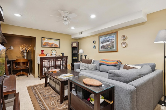 1026 W 800 N, Salt Lake City, UT 84116 - living area with ceiling fan and recessed lighting