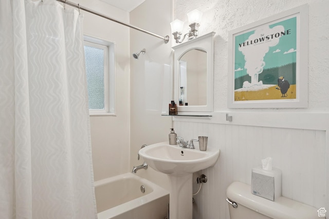 1026 W 800 N, Salt Lake City, UT 84116 - bathroom featuring toilet and shower / bathtub combination with curtain