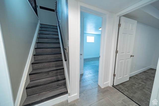 195 N 800 W, Cleveland, UT 84518 - staircase with baseboards