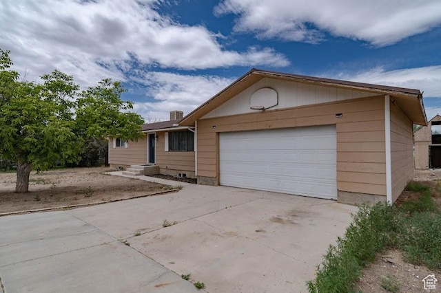 195 N 800 W, Cleveland, UT 84518 - ranch-style house with driveway and a garage