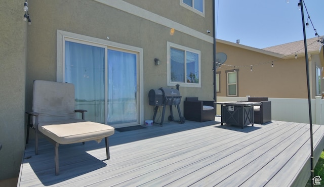 3319 N Falcon Way, Layton, UT 84040 - wooden deck with grilling area