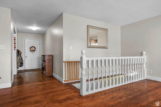44 S 1000 E, Springville, UT 84663 - hall featuring wood finished floors and an upstairs landing