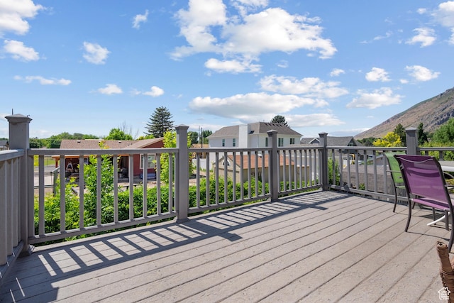 44 S 1000 E, Springville, UT 84663 - wooden deck with a mountain view