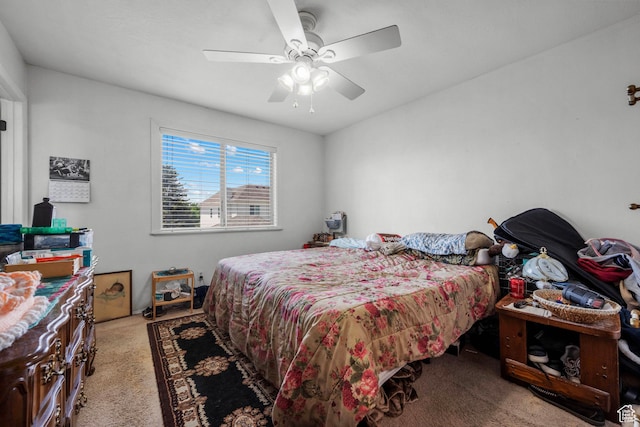 44 S 1000 E, Springville, UT 84663 - carpeted bedroom featuring ceiling fan