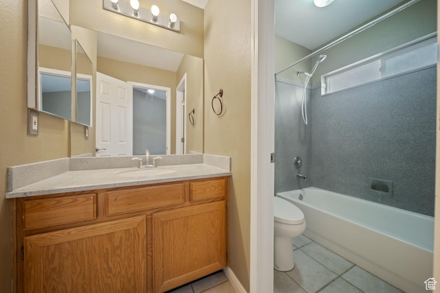 3807 S River Run Way Unit 3, Salt Lake City, UT 84119 - full bathroom with tile patterned flooring, bathing tub / shower combination, and vanity