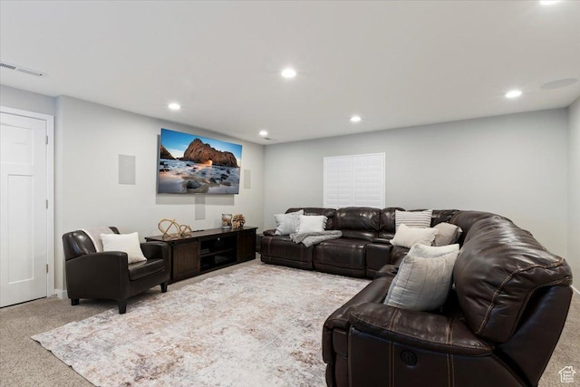 5057 W Bowstring Way S, South Jordan, UT 84009 - carpeted living room featuring recessed lighting