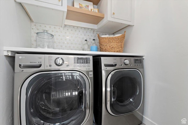 5057 W Bowstring Way S, South Jordan, UT 84009 - laundry area with independent washer and dryer and cabinet space