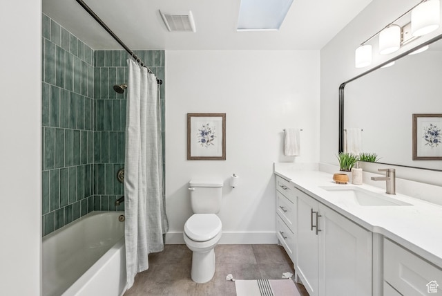 8816 S Alpen Way E, Cottonwood Heights, UT 84121 - full bath with vanity, tile patterned floors, and shower / tub combo with curtain