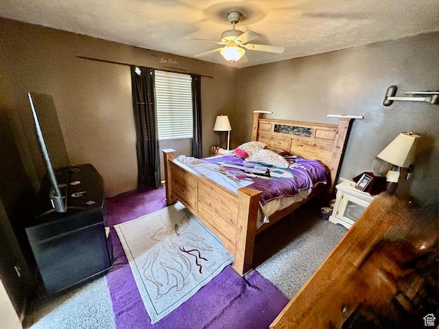 4946 W Pawnee Dr, West Jordan, UT 84081 - carpeted bedroom featuring a ceiling fan