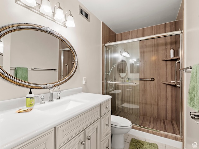 123 E 2nd Ave Unit 502, Salt Lake City, UT 84103 - full bath with vanity, a stall shower, and tile patterned flooring