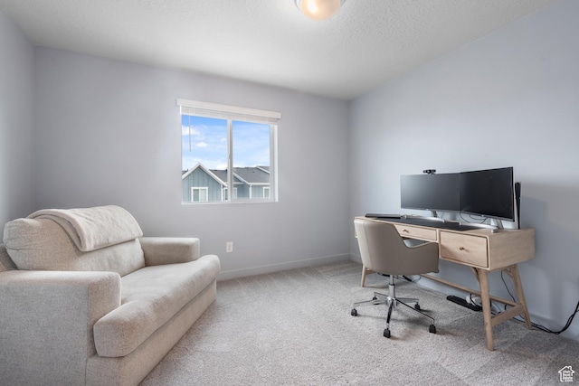 938 W Terracotta Dr, Saratoga Springs, UT 84045 - carpeted office featuring baseboards and a textured ceiling
