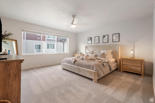 938 W Terracotta Dr, Saratoga Springs, UT 84045 - carpeted bedroom with a textured ceiling and a ceiling fan