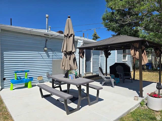 4321 W 5655 S, Salt Lake City, UT 84118 - view of patio with a gazebo and outdoor dining area