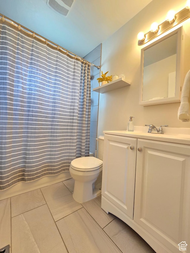 4321 W 5655 S, Salt Lake City, UT 84118 - full bathroom with vanity, shower / bath combo with shower curtain, and tile patterned floors