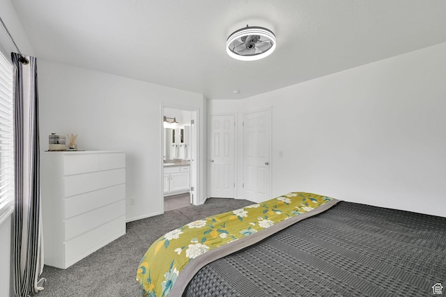 874 W 1145 N, Clinton, UT 84015 - bedroom with dark carpet and ensuite bathroom