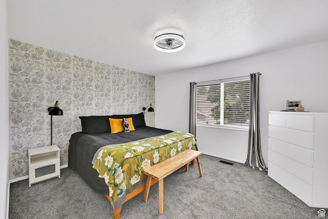 874 W 1145 N, Clinton, UT 84015 - carpeted bedroom with wallpapered walls and an accent wall