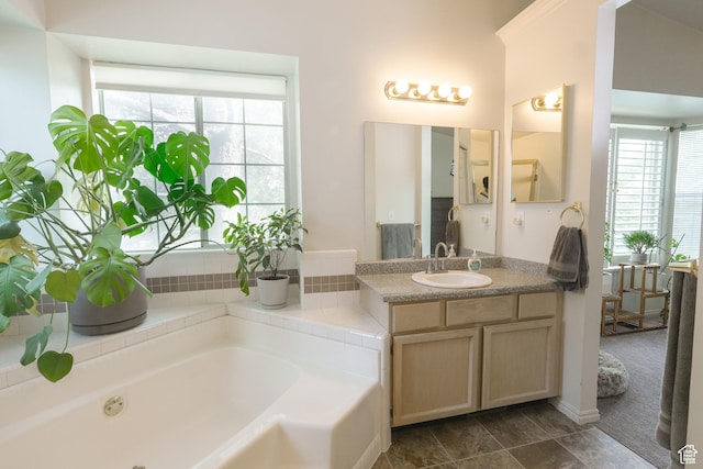 1782 W Alps Way, Salt Lake City, UT 84116 - full bathroom featuring a garden tub and vanity