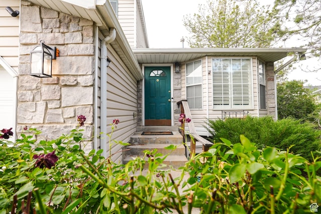 1782 W Alps Way, Salt Lake City, UT 84116 - view of exterior entry with stone siding
