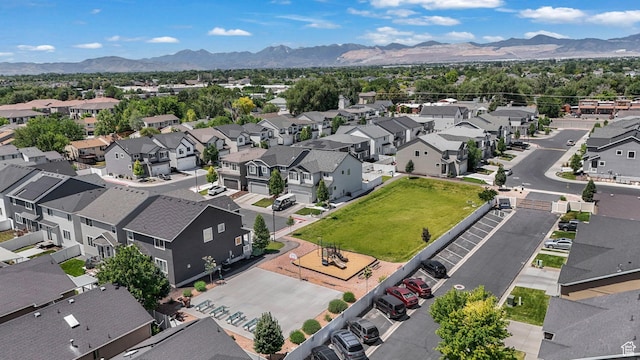 1666 W Rockaway Ln, West Jordan, UT 84084 - aerial view of residential area featuring a mountainous background