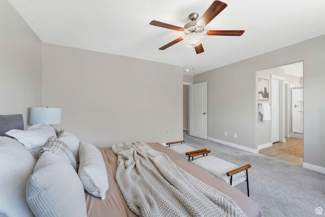 1666 W Rockaway Ln, West Jordan, UT 84084 - bedroom with light colored carpet and a ceiling fan