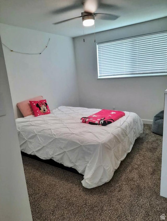 1018 E 40 N, Springville, UT 84663 - bedroom with carpet and ceiling fan