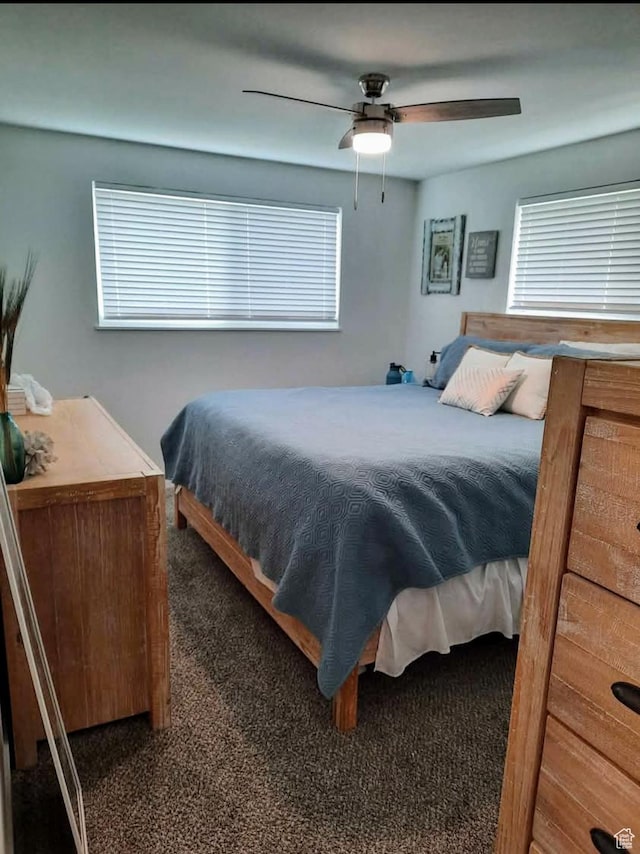 1018 E 40 N, Springville, UT 84663 - carpeted bedroom featuring a ceiling fan