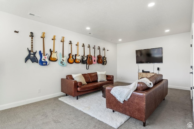 3547 N Creekside Way, Eden, UT 84310 - living area featuring recessed lighting and carpet