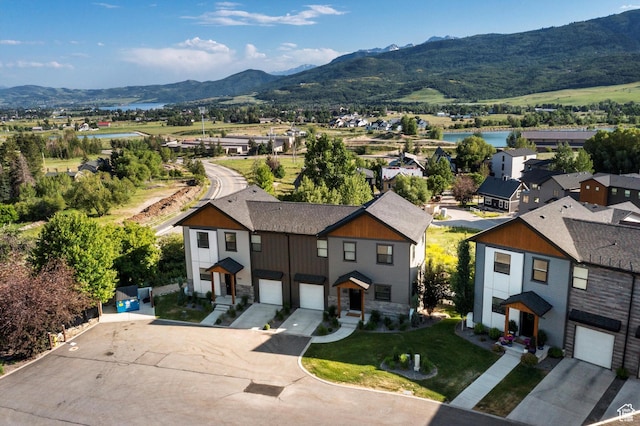 3547 N Creekside Way, Eden, UT 84310 - aerial perspective of suburban area with mountains