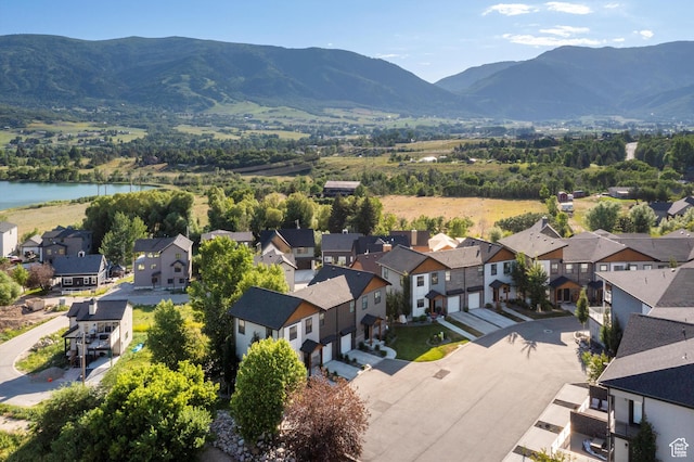 3547 N Creekside Way, Eden, UT 84310 - aerial perspective of suburban area featuring a water and mountain view