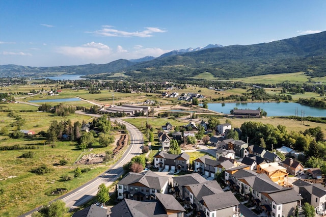 3547 N Creekside Way, Eden, UT 84310 - aerial perspective of suburban area featuring a water and mountain view