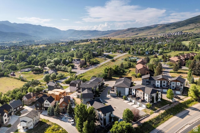 3547 N Creekside Way, Eden, UT 84310 - aerial view of residential area with mountains