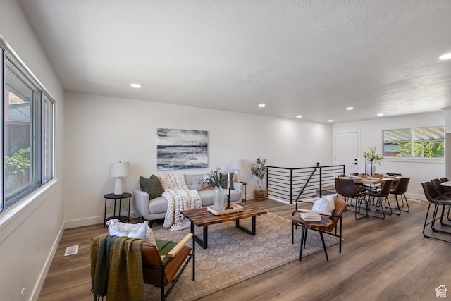 1488 E 580 S, Provo, UT 84606 - living room featuring wood finished floors and recessed lighting