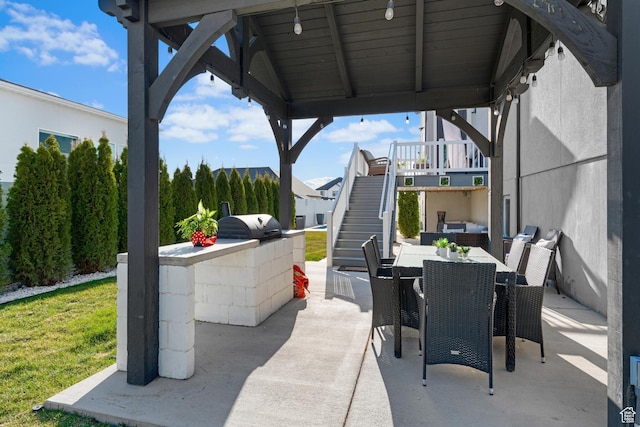 827 W 800 N, American Fork, UT 84003 - view of patio with stairway, outdoor dining space, and area for grilling