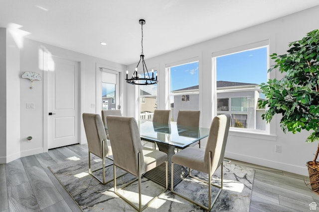 827 W 800 N, American Fork, UT 84003 - dining room featuring a chandelier, light wood-style floors, and recessed lighting