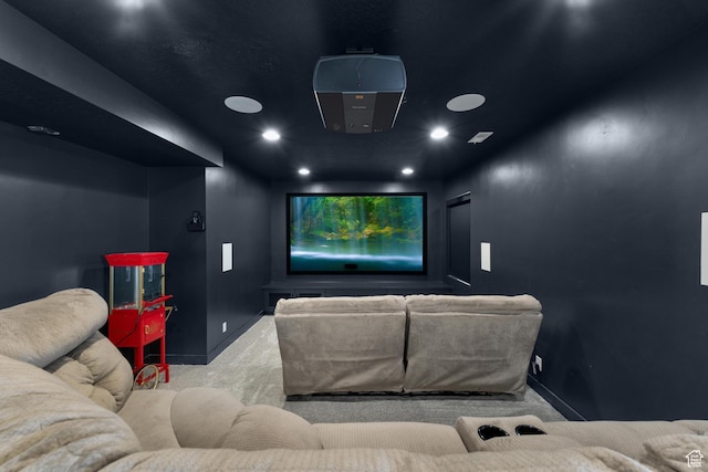 827 W 800 N, American Fork, UT 84003 - carpeted cinema room with recessed lighting