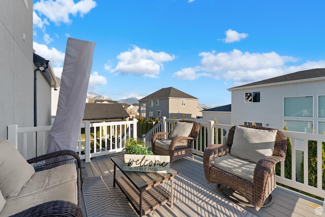 827 W 800 N, American Fork, UT 84003 - wooden terrace with a residential view and an outdoor living space