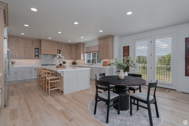 1914 E 540 S, Heber City, UT 84032 - dining area with plenty of natural light, light wood-style floors, and recessed lighting