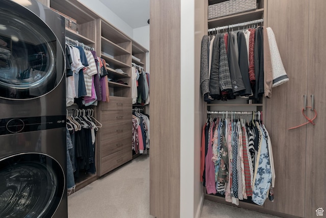1914 E 540 S, Heber City, UT 84032 - spacious closet featuring estacked washer and dryer and carpet floors