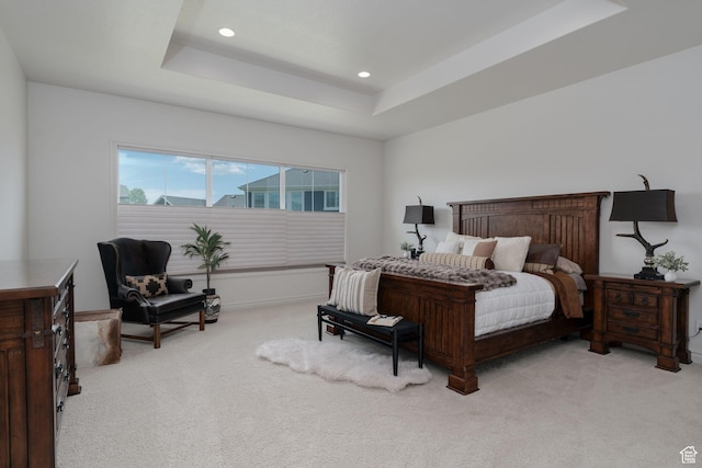 1914 E 540 S, Heber City, UT 84032 - bedroom featuring light carpet, a raised ceiling, and recessed lighting