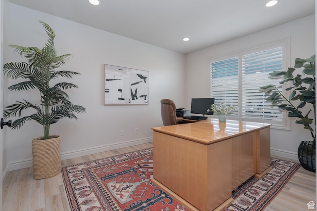 1914 E 540 S, Heber City, UT 84032 - office with light wood-type flooring and recessed lighting