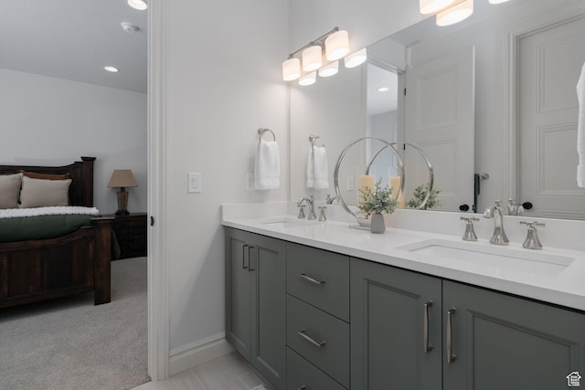 1914 E 540 S, Heber City, UT 84032 - bathroom featuring double vanity and recessed lighting