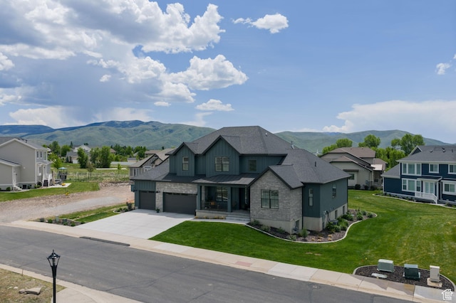1914 E 540 S, Heber City, UT 84032 - view of front of home featuring a mountain view, driveway, and a residential view