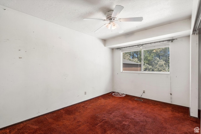 5374 S 5700 W, Hooper, UT 84315 - empty room with carpet flooring, ceiling fan, and a textured ceiling