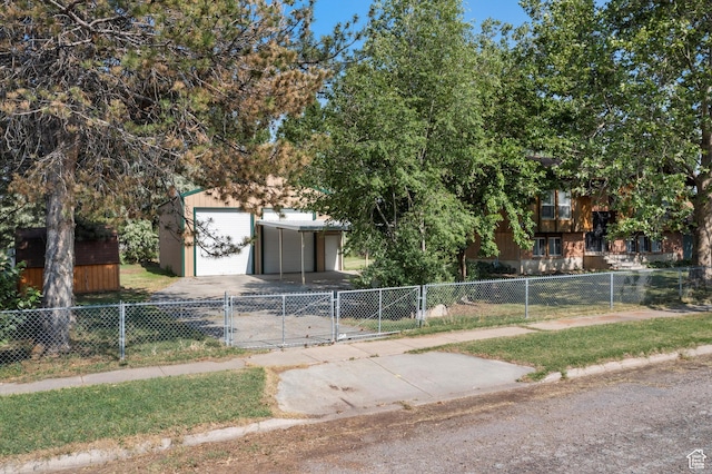 5374 S 5700 W, Hooper, UT 84315 - fenced yard with a gate, a detached garage, and an outbuilding